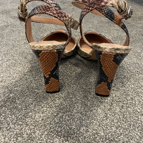 Chelsea & Violet Python Print Heels - Picture 3 of 3